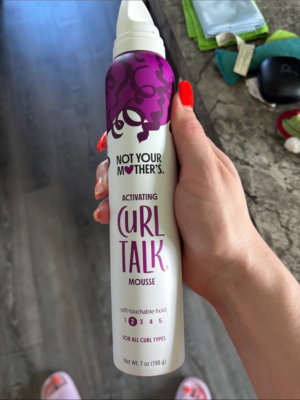 Not Your Mother's Curl Talk Activating Curl Mousse - Purple/White